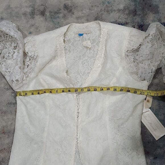 Vintage NWT Barbara Chodos for Michael Marcella 2 Piece Dress & Jacket in Cream - Picture 11 of 15